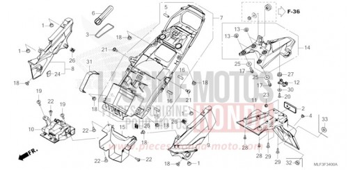GARDE-BOUE ARRIERE NT1100DP de 2023